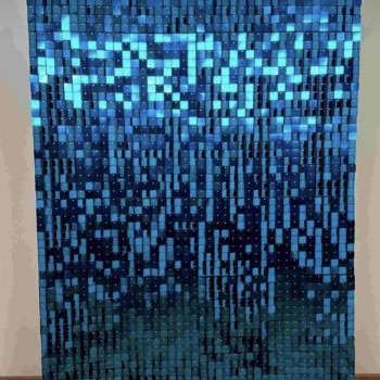 Mavi Pul Paneli Arka Fon – Işıltılı ve Modern Dekor Paneli | Organizasyon Center