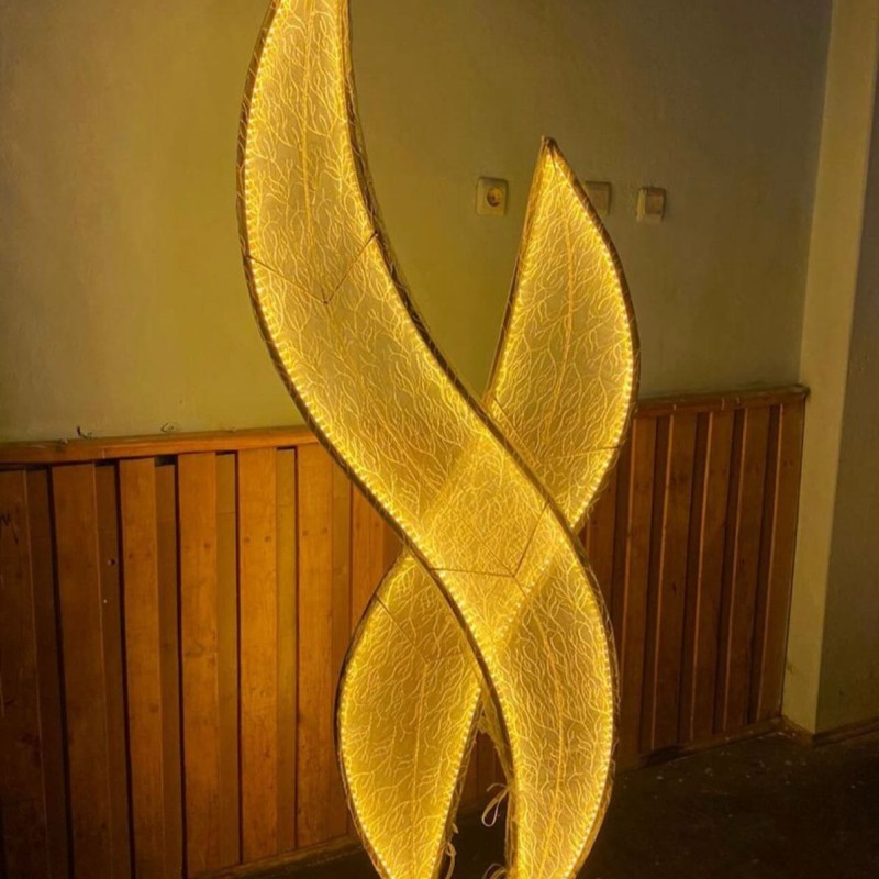 Rüya Fon Çiftli Gelin Yolu Işık Dekoru – Işıltılı ve Şık Gelin Yolu Tasarımı