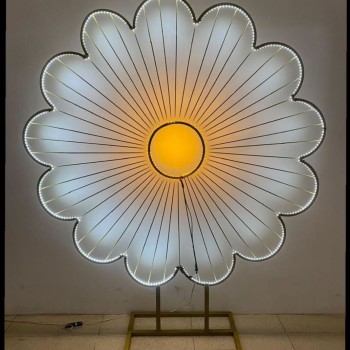 Papatya Işıklı Arka Fon – Romantik ve Işıltılı Dekor Arka Planı | Organizasyon Center