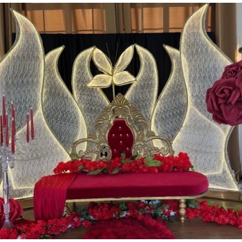 Kıvılcım Işıklı Arka Fon – Parlak LED Efektli Organizasyon Arka Planı | Organizasyon Center