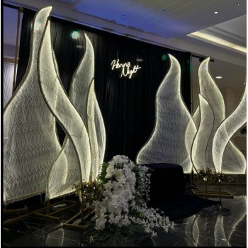 Kıvılcım Işıklı Arka Fon – Parlak LED Efektli Organizasyon Arka Planı | Organizasyon Center