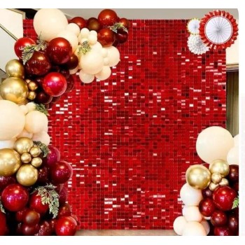 Kırmızı Pul Paneli Arka Fon – Işıltılı Organizasyon ve Fotoğraf Arka Planı | Organizasyon Center