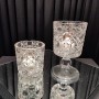 Damalı Kristal Mumluk