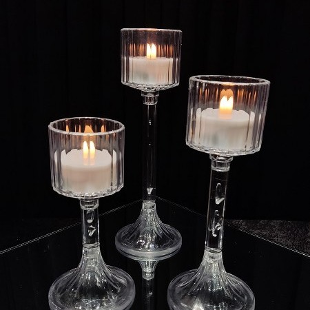 3'lü Plexi Martini Kadeh